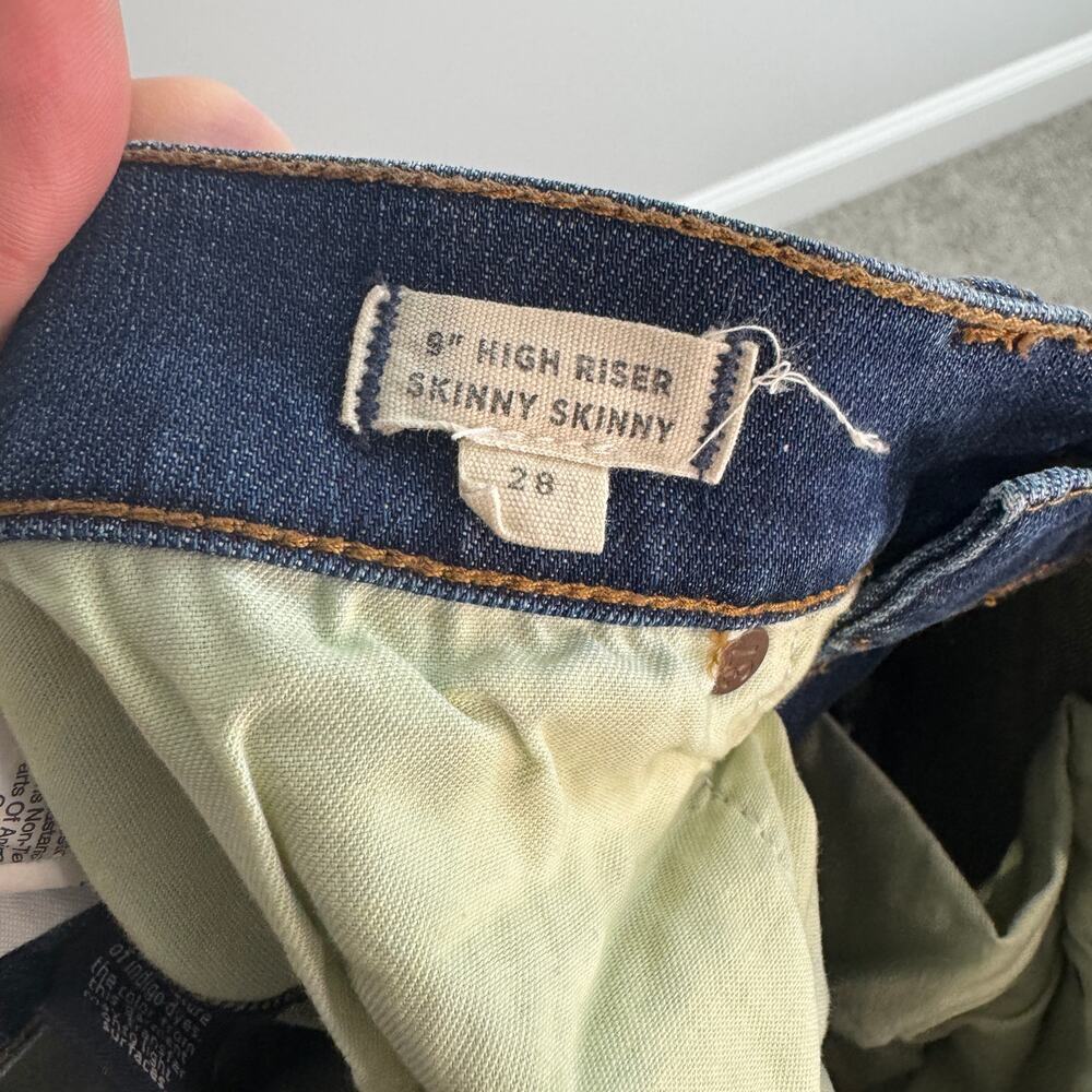 Madewell Distressed 9" High Riser Skinny Skinny Jeans Size 28 - Picture 6 of 8
